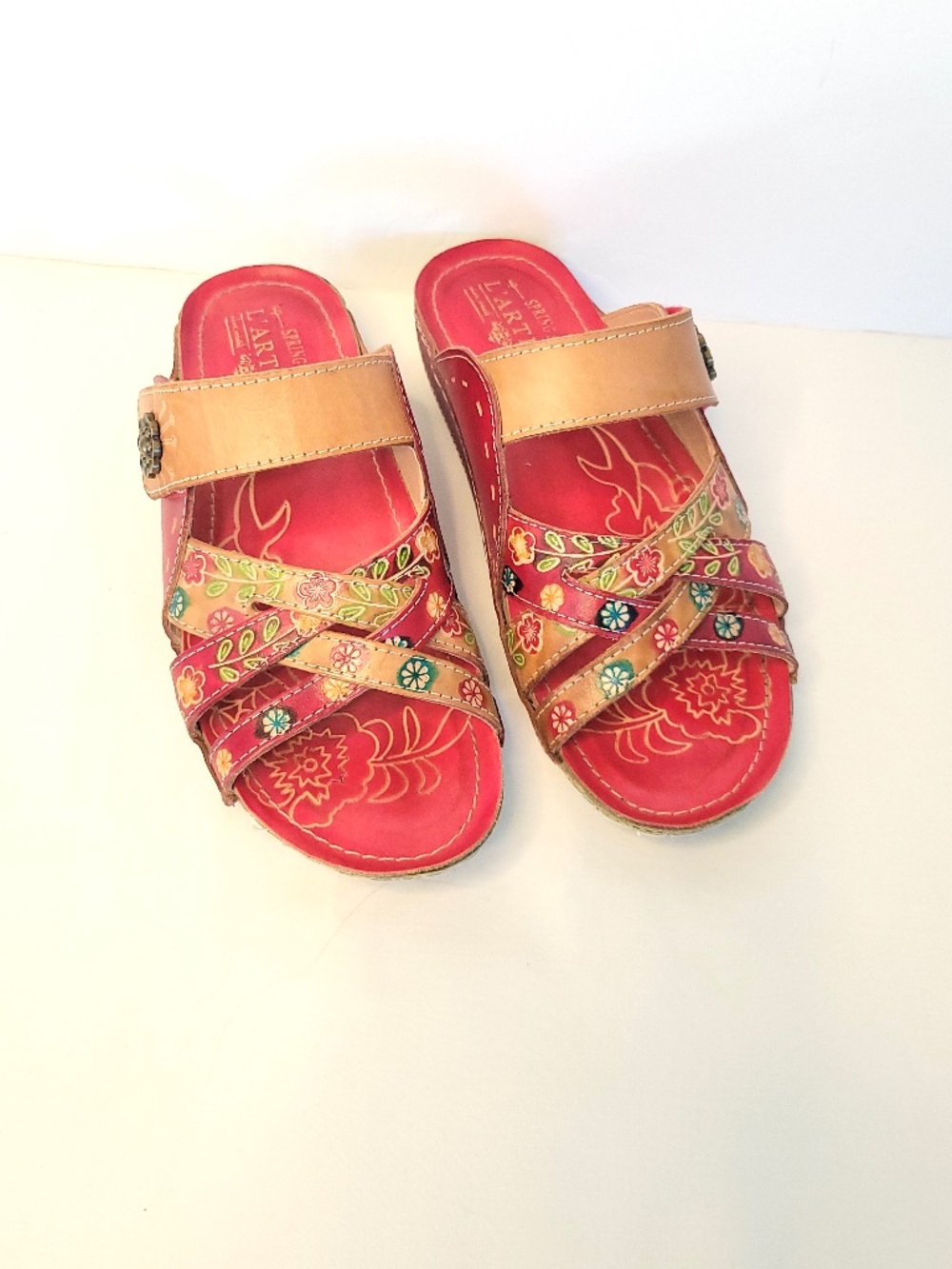 L'artiste Leather Spring Step Sandals